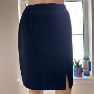 Dana Buchman|Womens|Woven Pencil Skirt|Small|Brown|100% Extra Fine Merino Wool